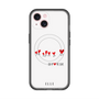 スリムプロテクションプレミアムケース with MagSafe［ ELLE - Let who love me follow me - ホワイト ］