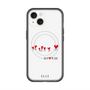 スリムプロテクションプレミアムケース with MagSafe［ ELLE - Let who love me follow me - ホワイト ］