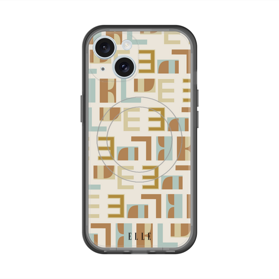 スリムプロテクションプレミアムケース with MagSafe［ ELLE - Iconics Prints1 ］