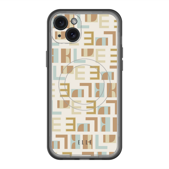 スリムプロテクションプレミアムケース with MagSafe［ ELLE - Iconics Prints1 ］