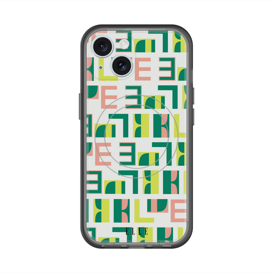 スリムプロテクションプレミアムケース with MagSafe［ ELLE - Iconics Prints2 ］