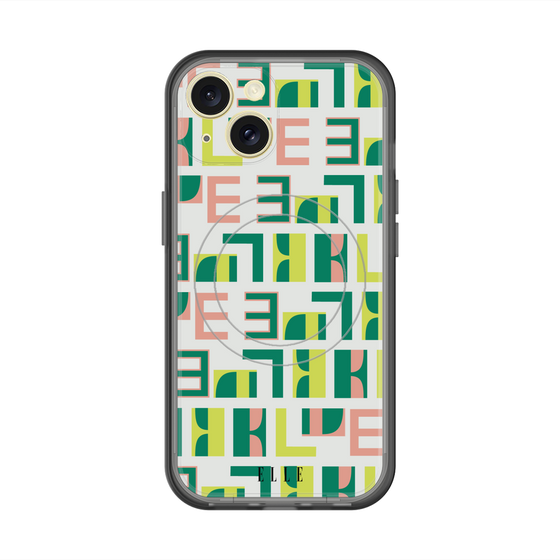 スリムプロテクションプレミアムケース with MagSafe［ ELLE - Iconics Prints2 ］