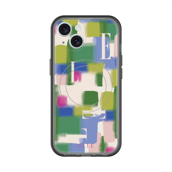 スリムプロテクションプレミアムケース with MagSafe［ ELLE - Iconics Prints3 ］