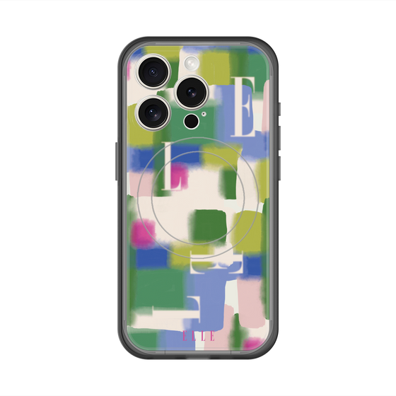 スリムプロテクションプレミアムケース with MagSafe［ ELLE - Iconics Prints3 ］