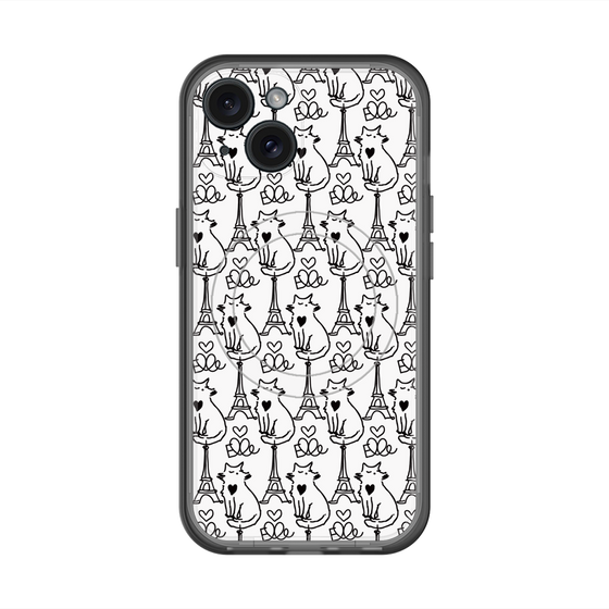 スリムプロテクションプレミアムケース with MagSafe［ ELLE - Cats ］