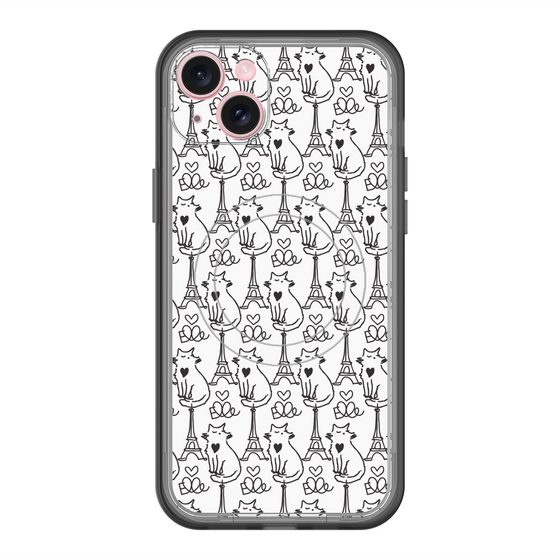 スリムプロテクションプレミアムケース with MagSafe［ ELLE - Cats ］