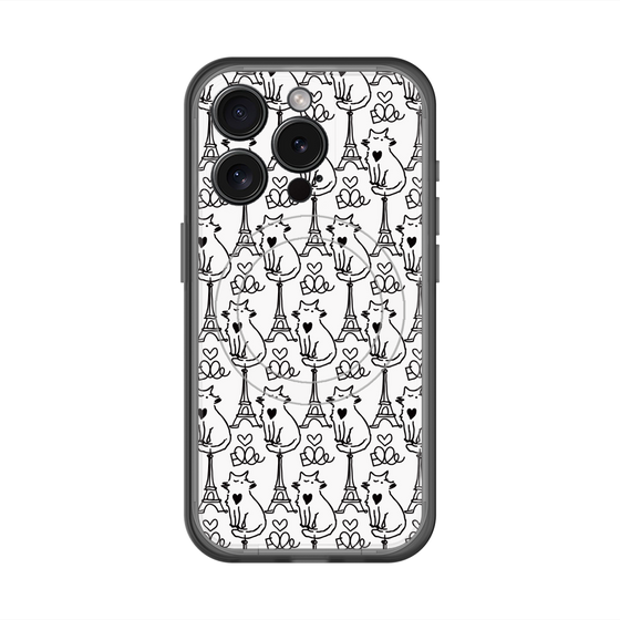 スリムプロテクションプレミアムケース with MagSafe［ ELLE - Cats ］
