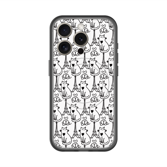 スリムプロテクションプレミアムケース with MagSafe［ ELLE - Cats ］