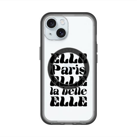 スリムプロテクションプレミアムケース with MagSafe［ ELLE - ELLE Paris ］
