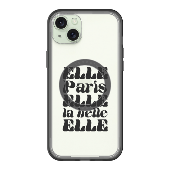 スリムプロテクションプレミアムケース with MagSafe［ ELLE - ELLE Paris ］