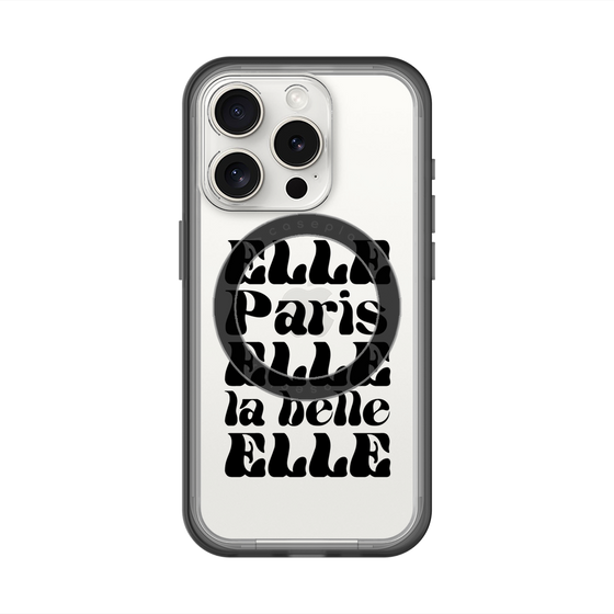 スリムプロテクションプレミアムケース with MagSafe［ ELLE - ELLE Paris ］