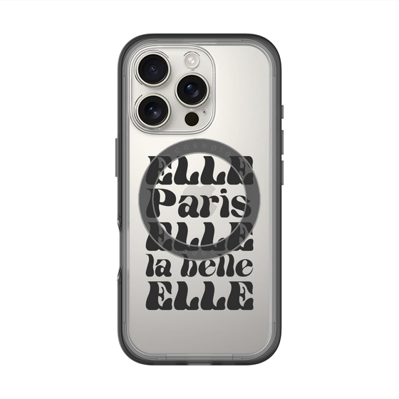 スリムプロテクションプレミアムケース with MagSafe［ ELLE - ELLE Paris ］