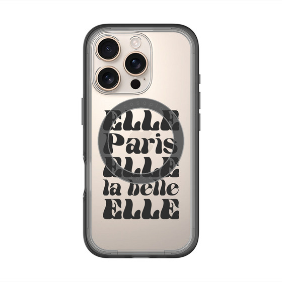 スリムプロテクションプレミアムケース with MagSafe［ ELLE - ELLE Paris ］