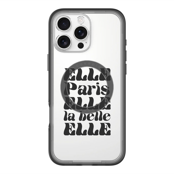 スリムプロテクションプレミアムケース with MagSafe［ ELLE - ELLE Paris ］