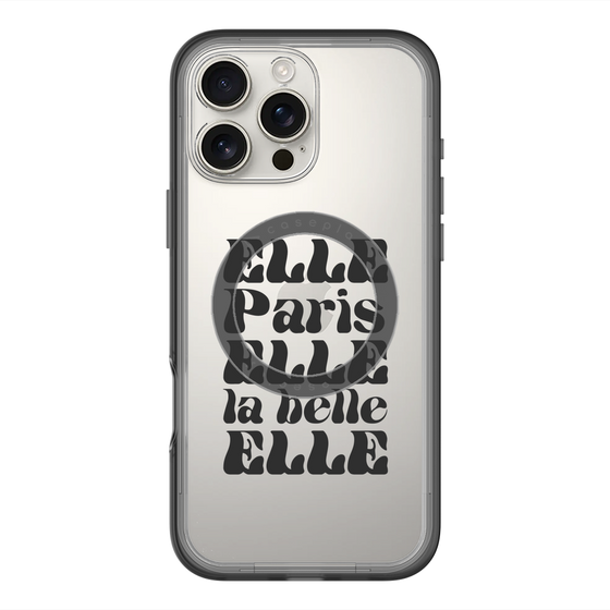 スリムプロテクションプレミアムケース with MagSafe［ ELLE - ELLE Paris ］