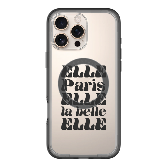 スリムプロテクションプレミアムケース with MagSafe［ ELLE - ELLE Paris ］