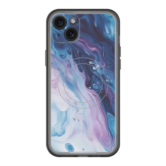 スリムプロテクションプレミアムケース with MagSafe［ Color Rain - オリジナル - Twilight Ink ］