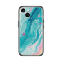 スリムプロテクションプレミアムケース with MagSafe［ Color Rain - オリジナル - Serene Wave ］