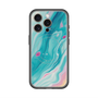 スリムプロテクションプレミアムケース with MagSafe［ Color Rain - オリジナル - Serene Wave ］