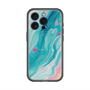 スリムプロテクションプレミアムケース with MagSafe［ Color Rain - オリジナル - Serene Wave ］