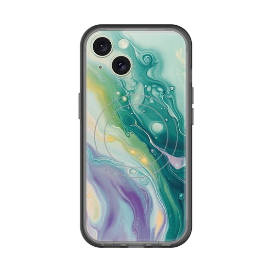 スリムプロテクションプレミアムケース with MagSafe［ Color Rain - オリジナル - Dusky Forest ］