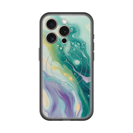 スリムプロテクションプレミアムケース with MagSafe［ Color Rain - オリジナル - Dusky Forest ］