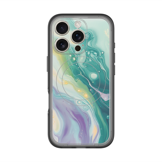 スリムプロテクションプレミアムケース with MagSafe［ Color Rain - オリジナル - Dusky Forest ］