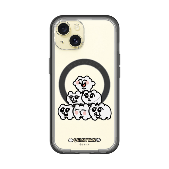 スリムプロテクションプレミアムケース with MagSafe［ ちみたん - ピラミッド ］