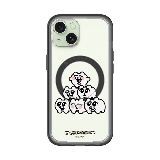 スリムプロテクションプレミアムケース with MagSafe［ ちみたん - ピラミッド ］