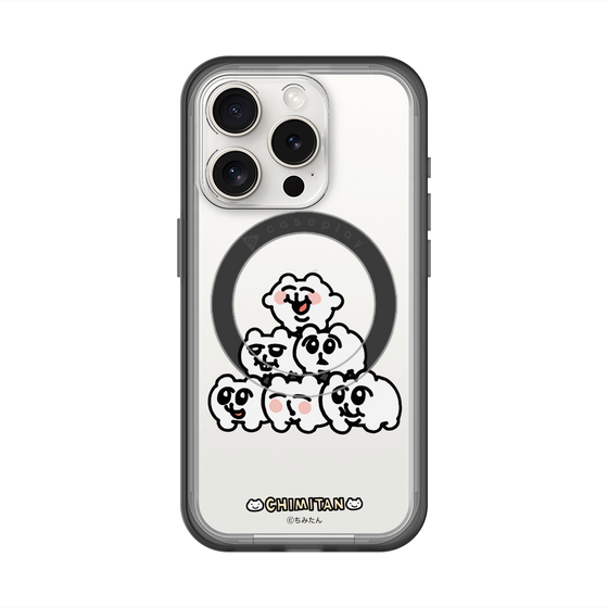 スリムプロテクションプレミアムケース with MagSafe［ ちみたん - ピラミッド ］