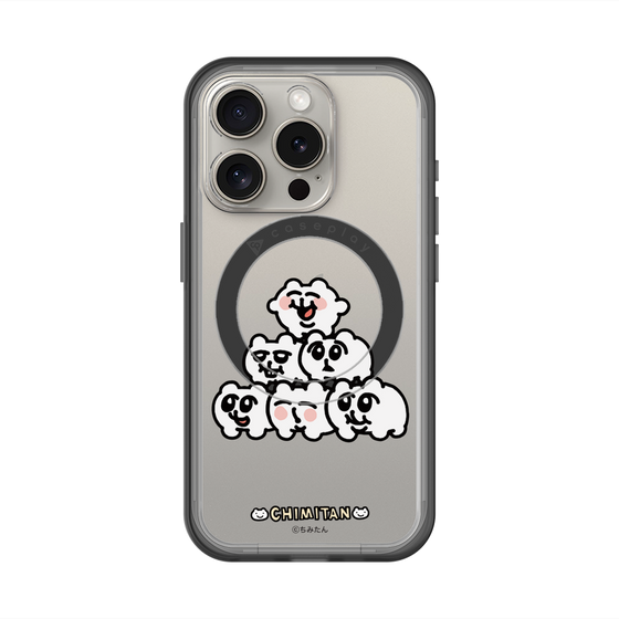 スリムプロテクションプレミアムケース with MagSafe［ ちみたん - ピラミッド ］