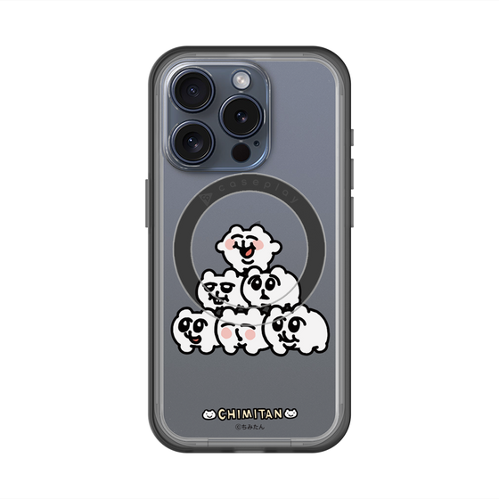 スリムプロテクションプレミアムケース with MagSafe［ ちみたん - ピラミッド ］