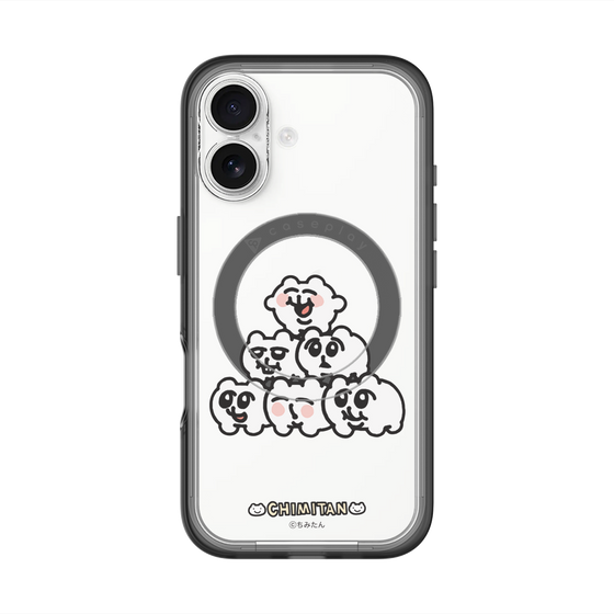 スリムプロテクションプレミアムケース with MagSafe［ ちみたん - ピラミッド ］