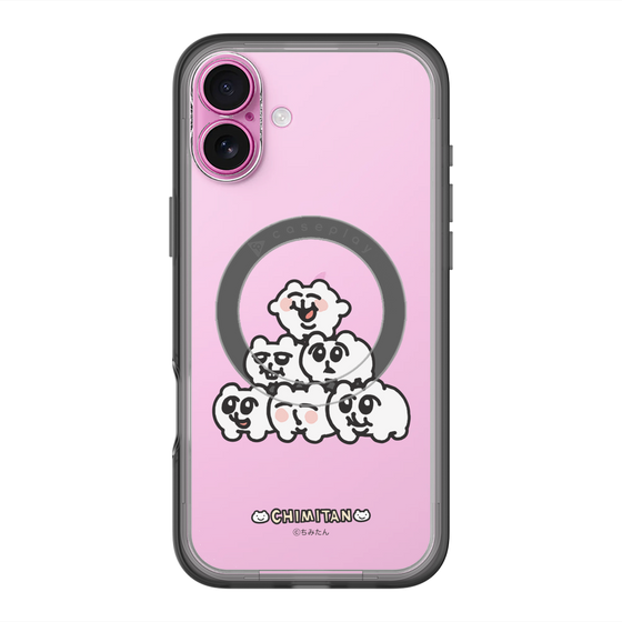 スリムプロテクションプレミアムケース with MagSafe［ ちみたん - ピラミッド ］