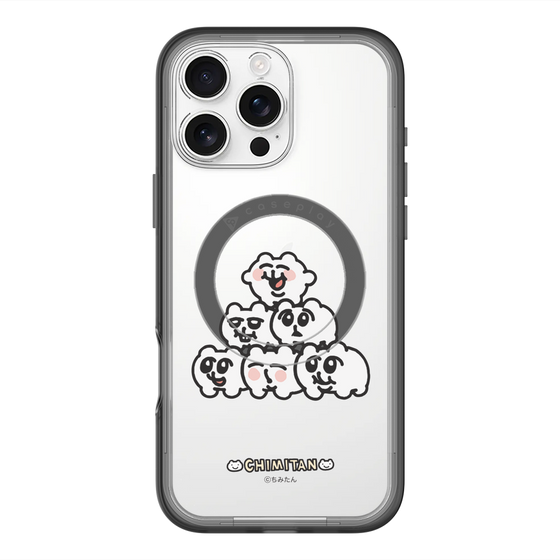 スリムプロテクションプレミアムケース with MagSafe［ ちみたん - ピラミッド ］