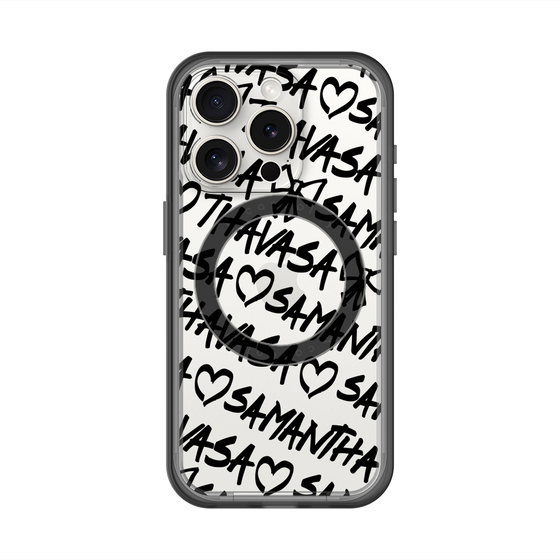 スリムプロテクションプレミアムケース with MagSafe［ Samantha Thavasa - スクリッタ - クリア ］