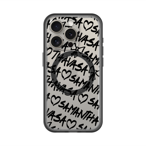 スリムプロテクションプレミアムケース with MagSafe［ Samantha Thavasa - スクリッタ - クリア ］