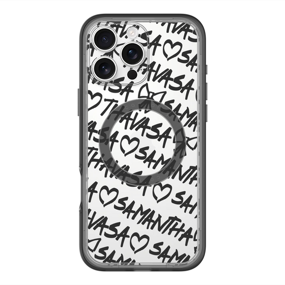 スリムプロテクションプレミアムケース with MagSafe［ Samantha Thavasa - スクリッタ - クリア ］