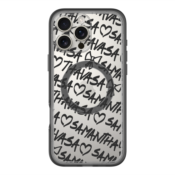 スリムプロテクションプレミアムケース with MagSafe［ Samantha Thavasa - スクリッタ - クリア ］