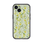 スリムプロテクションプレミアムケース with MagSafe［ 日比谷花壇 - DelicateGeometry - ライトグリーン ］