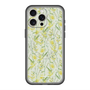 スリムプロテクションプレミアムケース with MagSafe［ 日比谷花壇 - DelicateGeometry - ライトグリーン ］