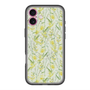 スリムプロテクションプレミアムケース with MagSafe［ 日比谷花壇 - DelicateGeometry - ライトグリーン ］