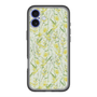 スリムプロテクションプレミアムケース with MagSafe［ 日比谷花壇 - DelicateGeometry - ライトグリーン ］