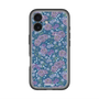 スリムプロテクションプレミアムケース with MagSafe［ 日比谷花壇 - FloralSymphony - ネイビー ］