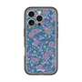 スリムプロテクションプレミアムケース with MagSafe［ 日比谷花壇 - FloralSymphony - ネイビー ］