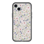 スリムプロテクションプレミアムケース with MagSafe［ 日比谷花壇 - FloralSymphony - ベージュ ］