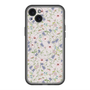 スリムプロテクションプレミアムケース with MagSafe［ 日比谷花壇 - FloralSymphony - ベージュ ］