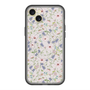 スリムプロテクションプレミアムケース with MagSafe［ 日比谷花壇 - FloralSymphony - ベージュ ］