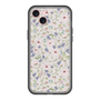 スリムプロテクションプレミアムケース with MagSafe［ 日比谷花壇 - FloralSymphony - ベージュ ］
