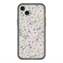 スリムプロテクションプレミアムケース with MagSafe［ 日比谷花壇 - FloralSymphony - ベージュ ］